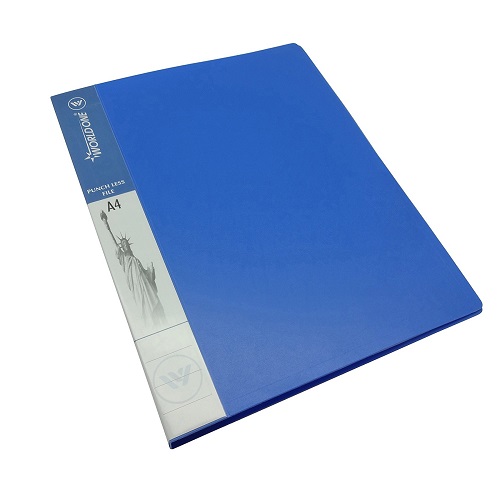 Worldone A4 Punch Less File RF002 Blue